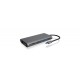 ICY BOX IB-DK4050-CPD Wired USB 3.2 Gen 1 (3.1 Gen 1) Type-C Anthracite
