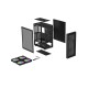 GENESIS DIAXID 605 ARGB MIDI TOWER CASE WITH USB-C WINDOW BLACK