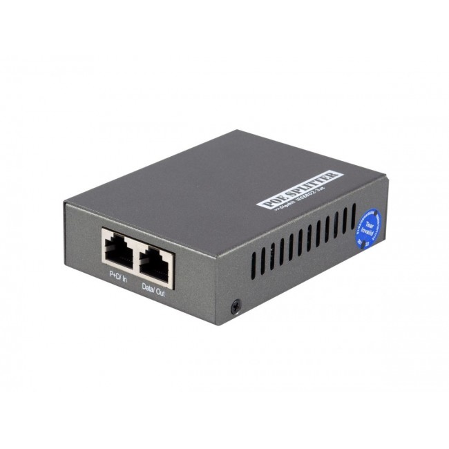 LevelOne Gigabit PoE Splitter, 802.3at/af PoE, 5-12V DC Output