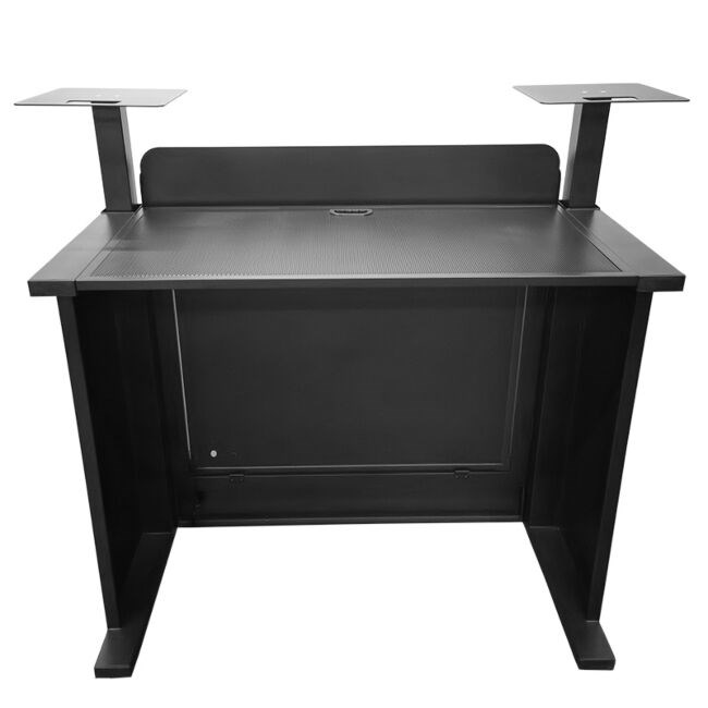DNA Professional DJ BOOTH BK - DJ booth with illuminated RGB LED panel (black)