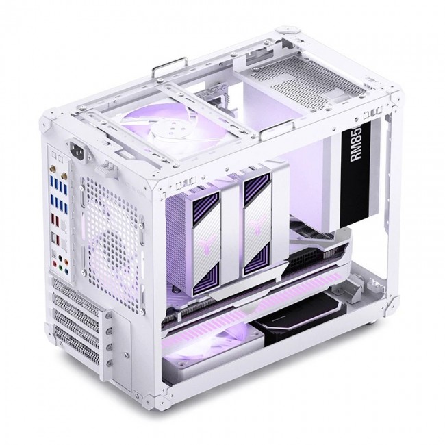 PC case Jonsbo C6 MAX, Mini, Micro-ATX, Tempered Glass - White