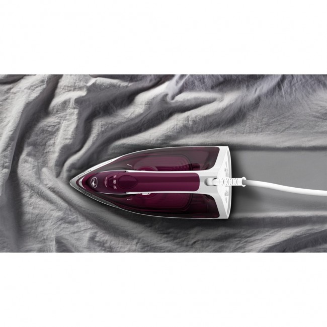 Tefal Express Steam FV2835E0 iron Dry & Steam iron Cerilium soleplate 2400 W Purple, White