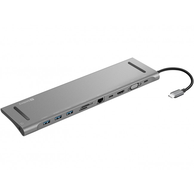 Sandberg USB-C 10-in-1 Docking Station Sandberg USB-C 10-in-1 Docking Station