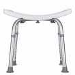 Rectangular shower stool with height adjustment Rectangular shower stool with height adjustment