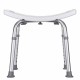 Rectangular shower stool with height adjustment Rectangular shower stool with height adjustment