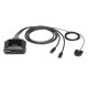 ATEN 2-Port USB-C 4K DisplayPort KVM Switch with Remote Port Selector ATEN 2-Port USB-C 4K DisplayPort KVM Switch with Remote Port Selector