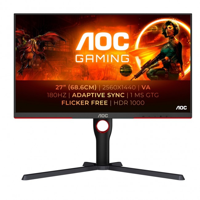 AOC G3 Q27G3XMN/BK computer monitor 68.6 cm (27 AOC G3 Q27G3XMN/BK computer monitor 68.6 cm (27
