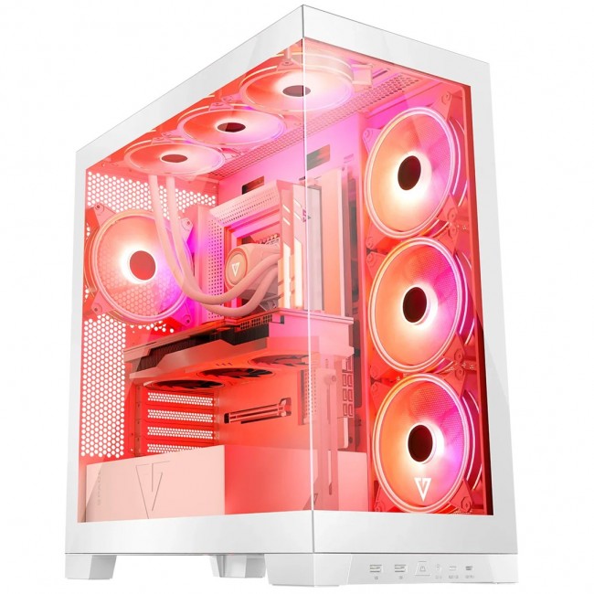 Modecom Volcano SPACE APEX ARGB MIDI Midi Tower White