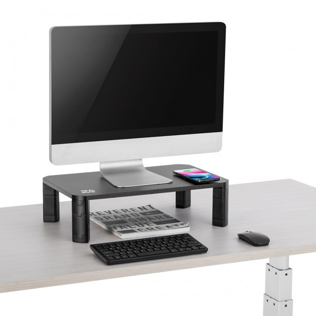 Ergo Office ER-415 Monitor Stand Shelf Wireless Qi Charging Adjustable 17 Ergo Office ER-415 Monitor Stand Shelf Wireless Qi Charging Adjustable 17