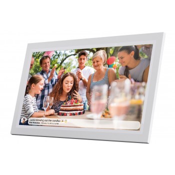 Denver PFF-1503 digital photo frame White 39.6 cm (15.6