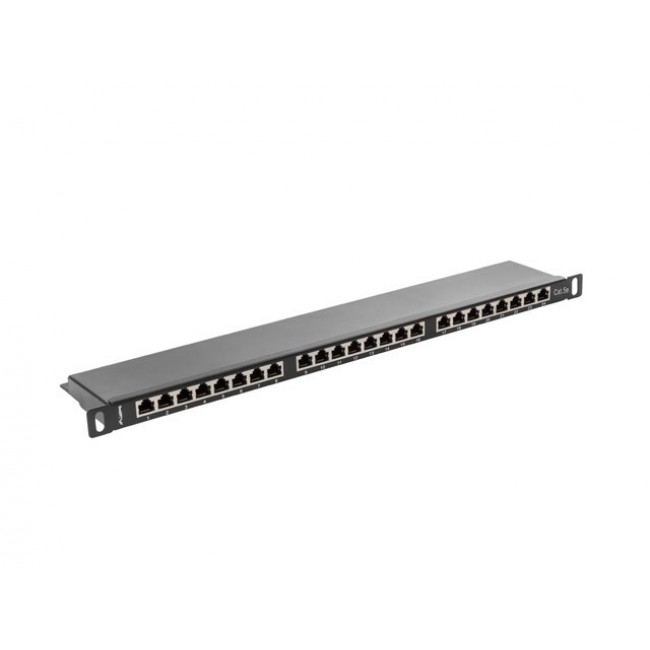 LANBERG PATCH PANEL 24 PORT 0.5U CAT.5E FTP BLACK LANBERG PATCH PANEL 24 PORT 0.5U CAT.5E FTP BLACK