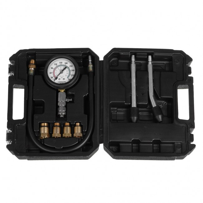 COMPRESSION PRESSURE GAUGE FOR GASOLINE ENGINES 8 PCS. YATO YT-73022 COMPRESSION PRESSURE GAUGE FOR GASOLINE ENGINES 8 PCS. YATO YT-73022