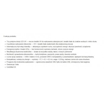 Safescan 75 LED UV banknote tester