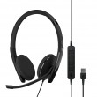 EPOS ADAPT 160 USB II headset, wired, headband, office/call center, USB Type-A, black