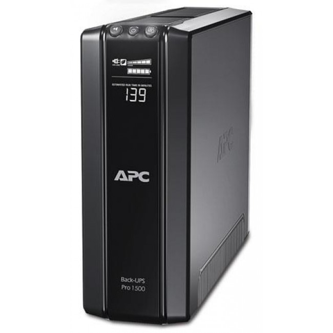 APC Back-UPS Pro, 1500VA/865W, Tower, 230V, 10x IEC C13 outlets, AVR, LCD, User Replaceable Battery APC Back-UPS Pro, 1500VA/865W, Tower, 230V, 10x IEC C13 outlets, AVR, LCD, User Replaceable Battery