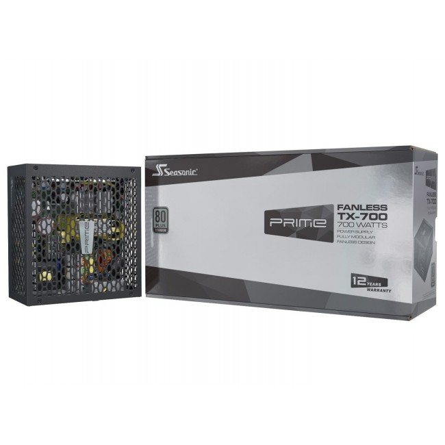 Seasonic PRIME Fanless TX power supply unit 700 W 20+4 pin ATX ATX Black