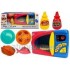 Microwave oven with battery-operated accessories