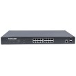 Intellinet 16-Port Gigabit Ethernet PoE+ Web-Managed Switch with 2 SFP Ports, IEEE 802.3at/af Power over Ethernet (PoE+/PoE) Compliant, 374 W, Endspan, 19