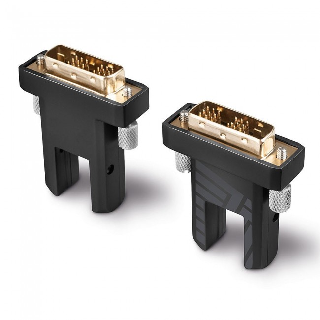 Lindy 50m Fibre Optic Hybrid Micro-HDMI 18G Cable with Detachable HDMI and DVI Connectors