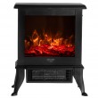 Electric fireplace ADLER AD 7754 2 heat settings: 1000W / 1800W | 3D flame effect | Thermostat Black