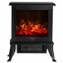Electric fireplace ADLER AD 7754 2 heat settings: 1000W / 1800W | 3D flame effect | Thermostat Black