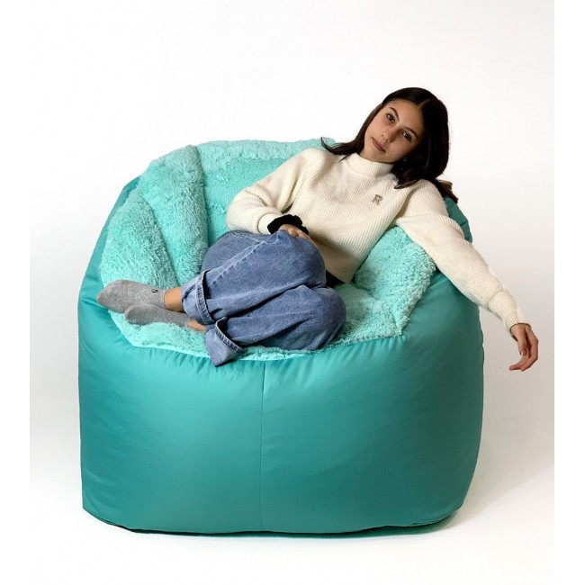 Sako sack pouf Fluffy mint XXL 140 x 90 cm