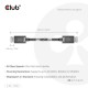 CLUB3D DisplayPort 2.1 Bi-Directional VESA DP80 Certified Cable 4K240Hz, 8K60Hz or 10K60Hz M/M 1.6m/5.25ft CLUB3D DisplayPort 2.1 Bi-Directional VESA DP80 Certified Cable 4K240Hz, 8K60Hz or 10K60Hz M/M 1.6m/5.25ft