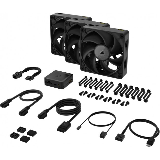 Corsair iCUE LINK RX120 MAX Computer case Fan 12 cm Black 3 pc(s) Corsair iCUE LINK RX120 MAX Computer case Fan 12 cm Black 3 pc(s)