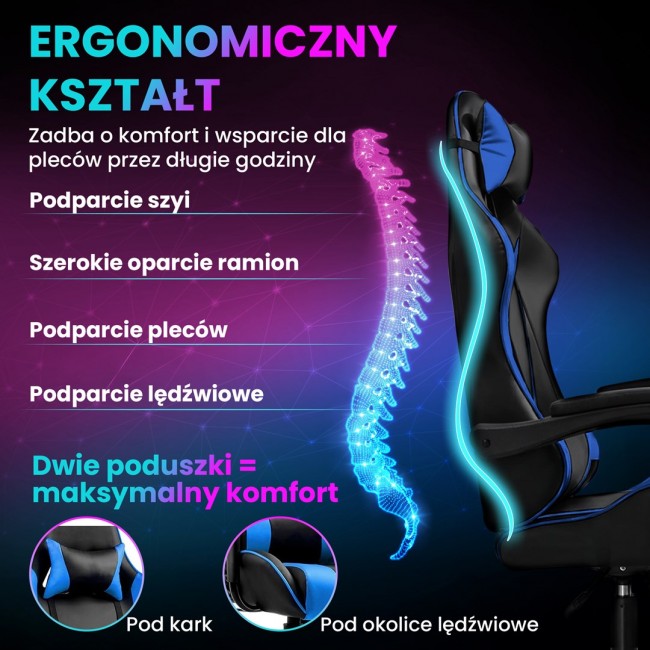 Extralink Gaming | Gaming chair | office chair, swivel, juodas and mlynas, G-523