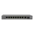 LevelOne 10-Port Gigabit PoE Switch, 802.3af/at PoE, 8 PoE Outputs, 120W Power Budget, 1 x Gigabit SFP, 1 x Gigabit RJ45 Uplink