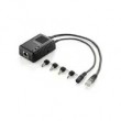LevelOne Fast Ethernet PoE Splitter, 802.3af PoE, 5-12V DC Output
