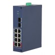Dahua Technology CHS4210-8GT-110 network switch Managed L2 Gigabit Ethernet (10/100/1000) Power over Ethernet (PoE) DIN rail Dark Blue