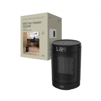 Mill FH1500BLACK | Ceramic fan heater | 1500 W | Suitable for rooms up to 22 m2 | Black