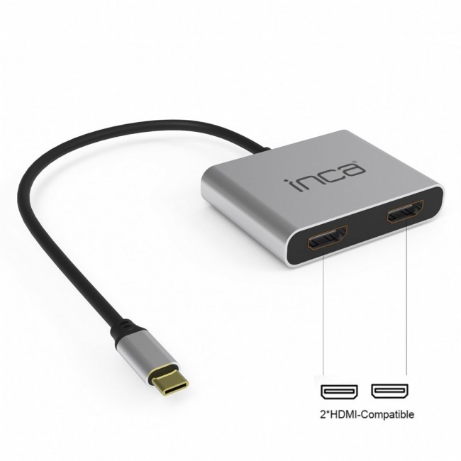 Inca ITPC-4T interface hub USB 3.2 Gen 1 (3.1 Gen 1) Type-C Aluminium