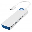 HYPER HD4101BUGL laptop dock/port replicator USB Type-C Blue, White