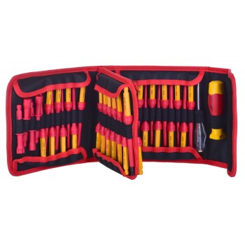 Insulated screwdriver set+tips 50 items YATO YT-28293