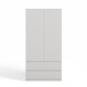 Topeshop SZAFA MALWA B bedroom wardrobe/closet 5 shelves 2 door(s) White