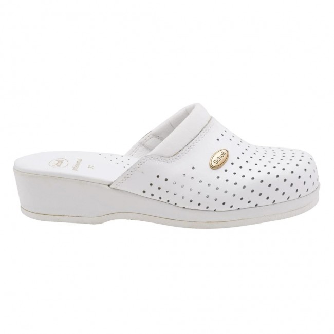 Scholl Clog Backguard - women's white clogs, size 37 Scholl Clog Backguard - women's white clogs, size 37