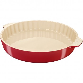 STAUB COOKING Round cake serving plate 30 cm, red