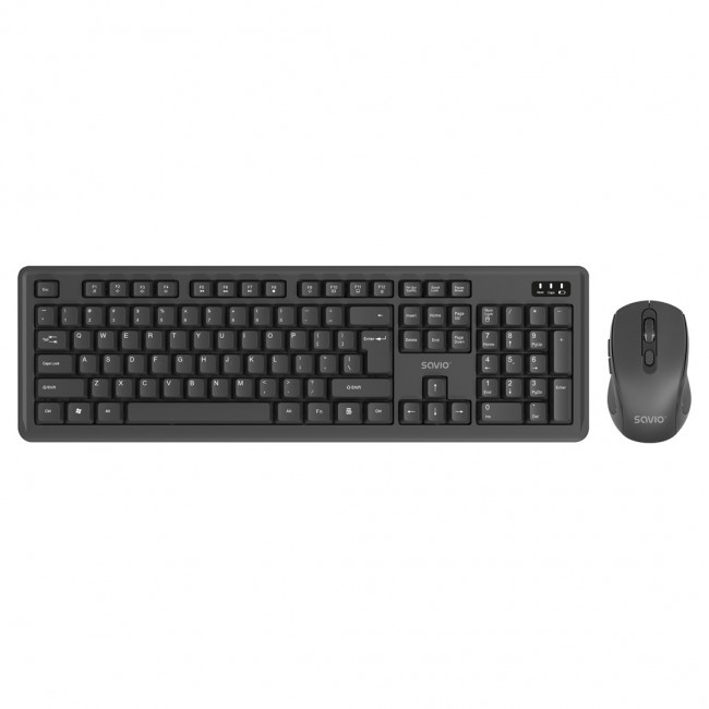 Savio KB-03 keyboard Mouse included Home/Office USB QWERTY US English Black Savio KB-03 keyboard Mouse included Home/Office USB QWERTY US English Black