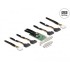 DeLOCK PCI Express 4.0 x16 Card to 4 x SFF-8639 NVMe - Bifurcation - Low Profile Form Factor