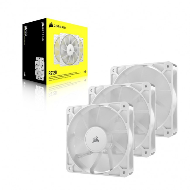 Corsair RS120 Computer case Fan 12 cm White 3 pc(s) Corsair RS120 Computer case Fan 12 cm White 3 pc(s)