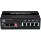 Trendnet TI-UPG62 network switch Unmanaged L2 Gigabit Ethernet (10/100/1000) Power over Ethernet (PoE) Black