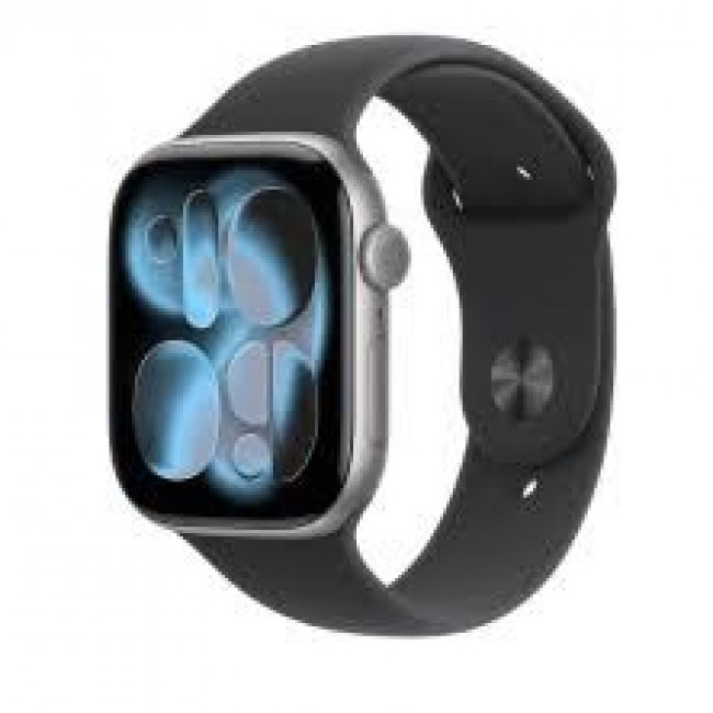 Apple Watch Series 11 GPS 46mm Space Grey Aluminium Case with Black Sport Band - S/M