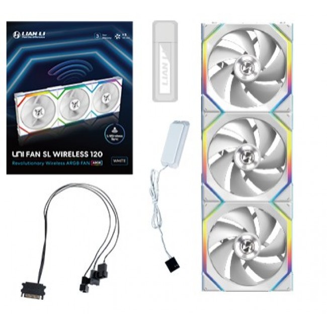 Lian Li UNI FAN SL Wireless 120 Computer case 12 cm White 3 pc(s)