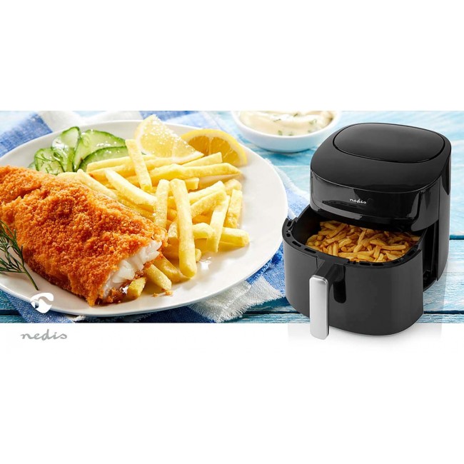 Nedis KAAF170BK fryer Single 7.2 L Stand-alone 1800 W Hot air fryer Black