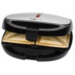 Clatronic ST/WA 3670 sandwich maker 800 W Black, Stainless steel