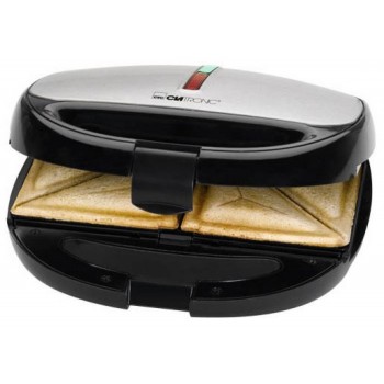 Clatronic ST/WA 3670 sandwich maker 800 W Black, Stainless steel