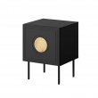 Bedside table 2 pcs. PALAZZO 44.5x40x59 black + oak craft Bedside table 2 pcs. PALAZZO 44.5x40x59 black + oak craft
