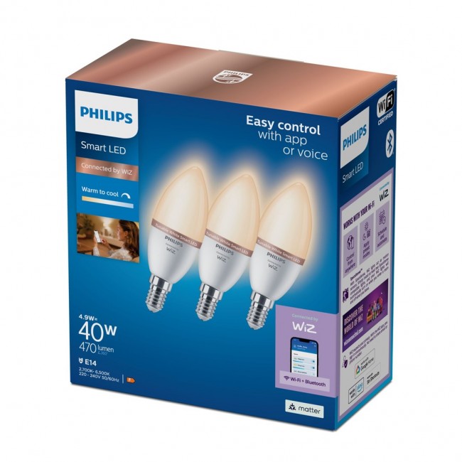 Philips 8720169210332 smart lighting Smart bulb Wi-Fi/Bluetooth 4.9 W Philips 8720169210332 smart lighting Smart bulb Wi-Fi/Bluetooth 4.9 W